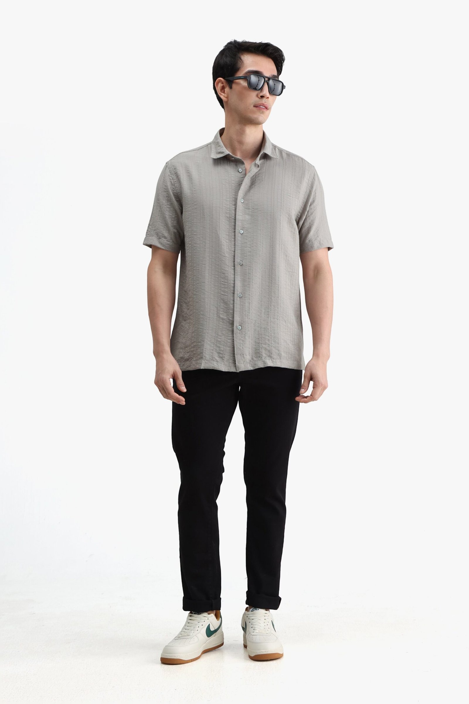 Viscose Blend Solid Shirt - Image 7