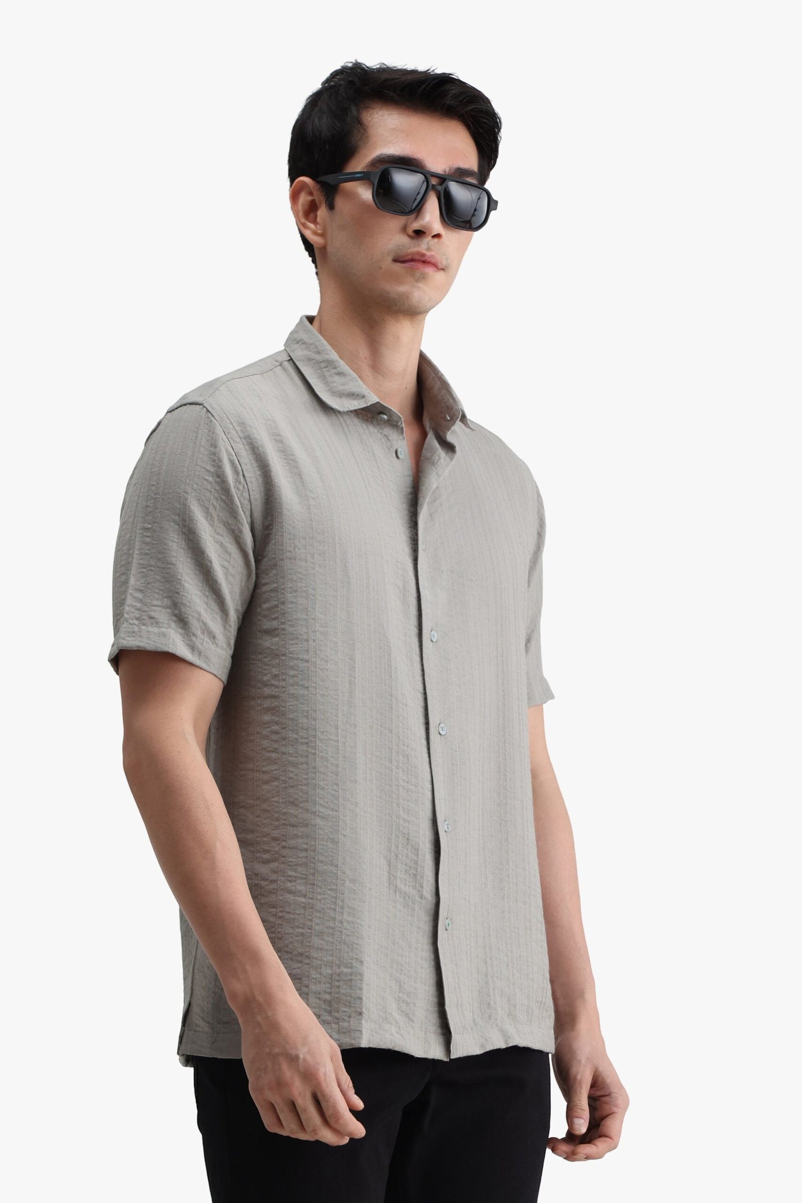 Viscose Blend Solid Shirt - Image 8