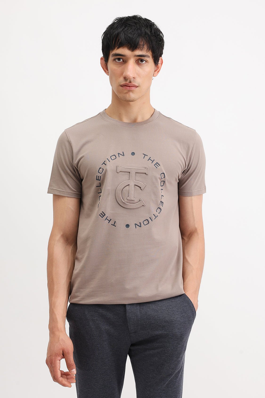 EMBOSSED PRINTED T-SHIRT - Image 4