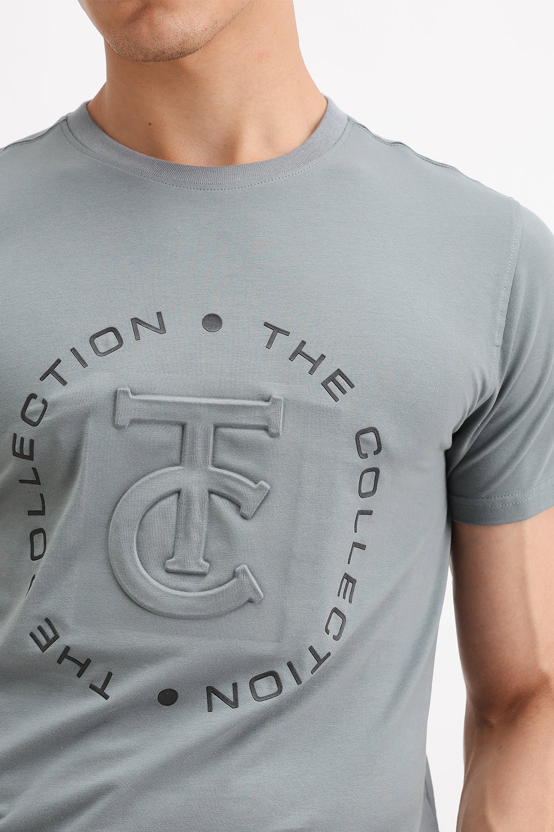 EMBOSSED PRINTED T-SHIRT - Image 2