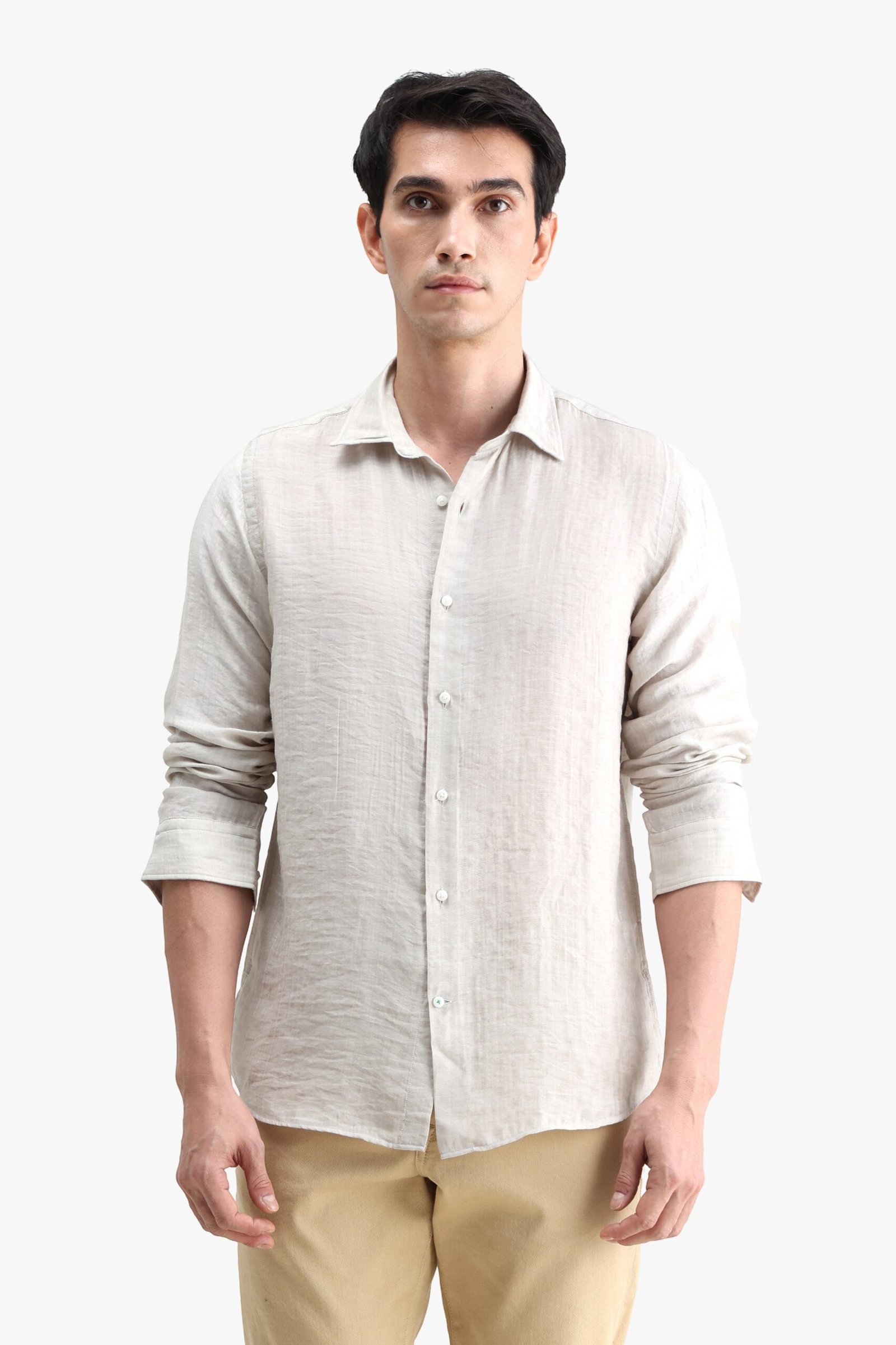 Viscose Blend Solid Shirt