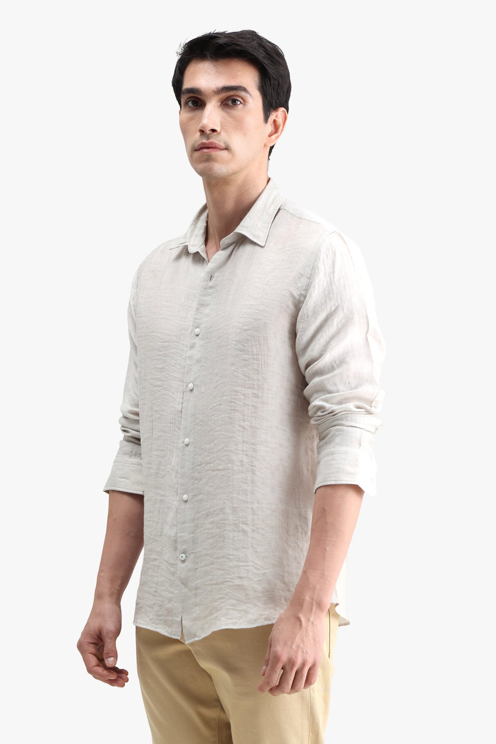 Viscose Blend Solid Shirt - Image 3