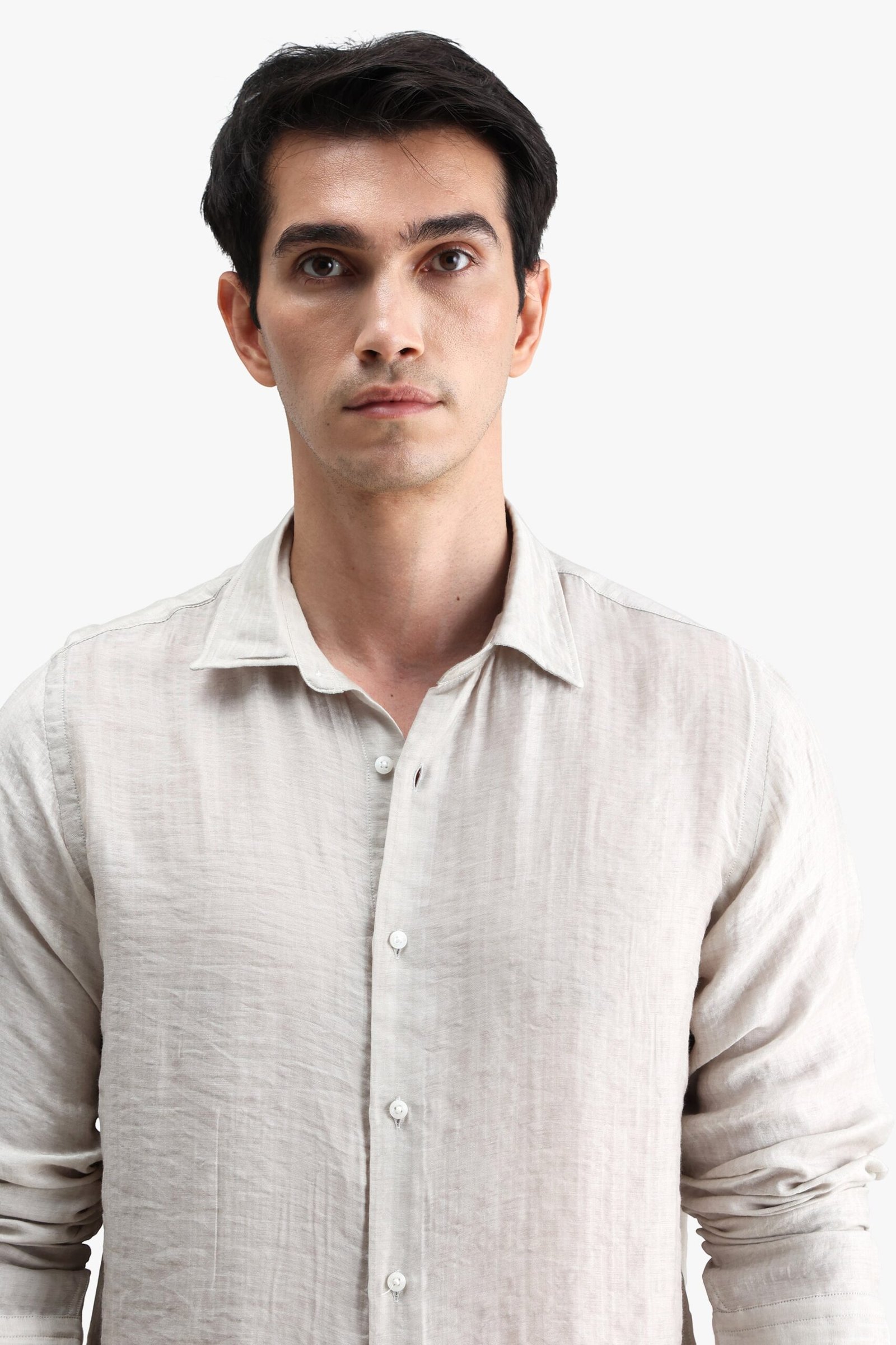 Viscose Blend Solid Shirt - Image 5