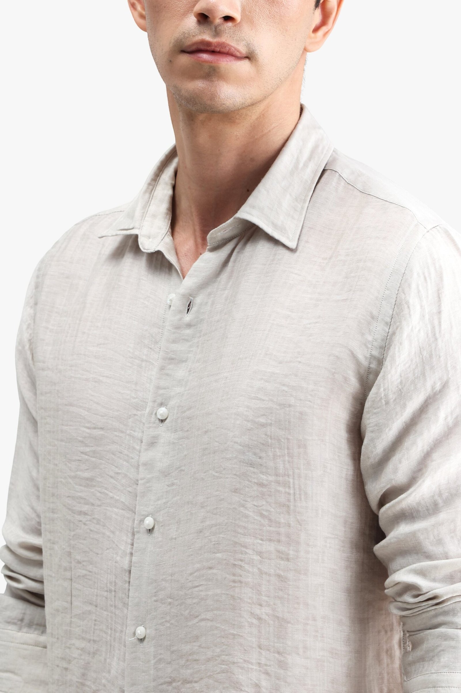 Viscose Blend Solid Shirt - Image 6