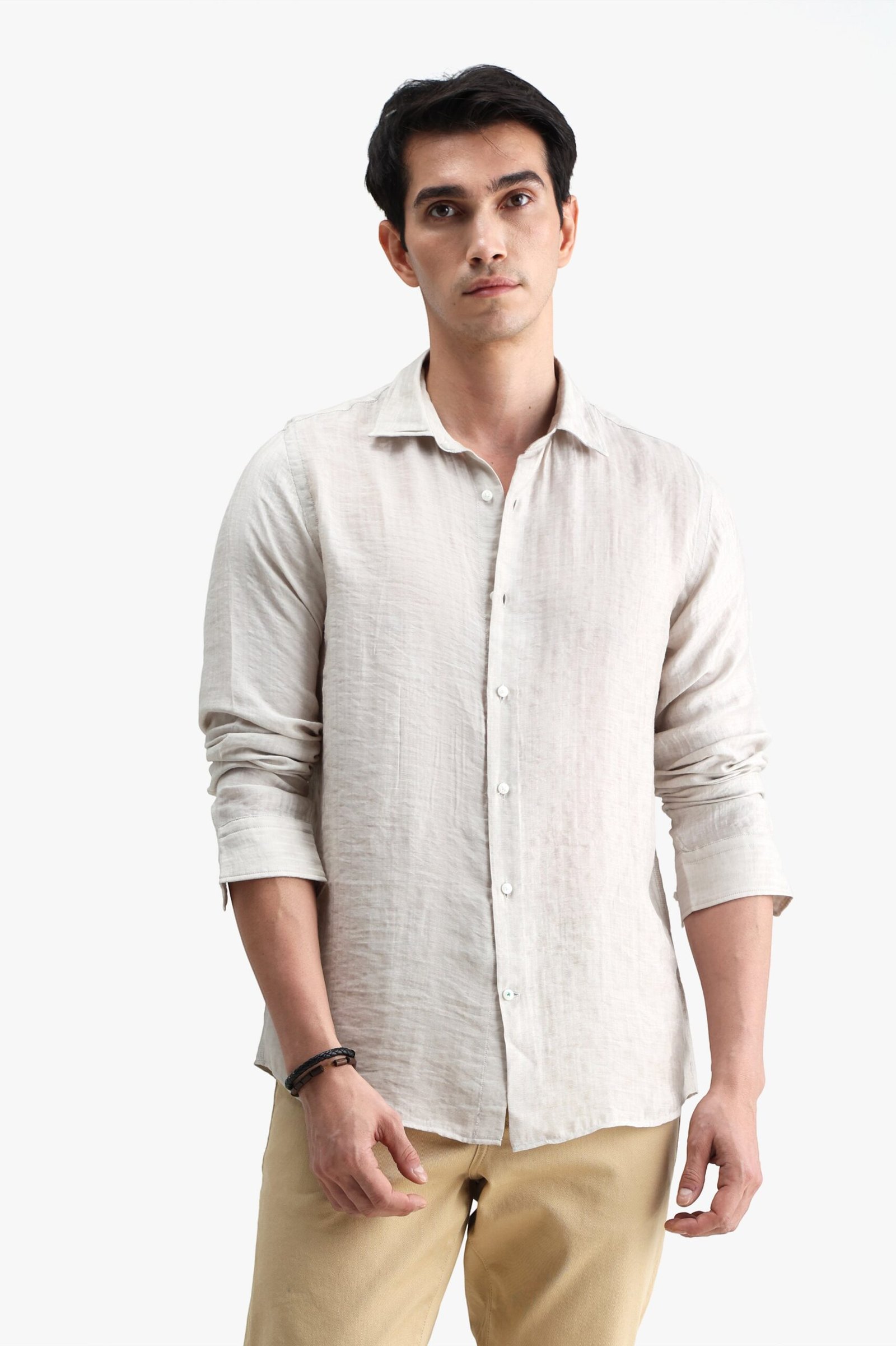 Viscose Blend Solid Shirt - Image 8