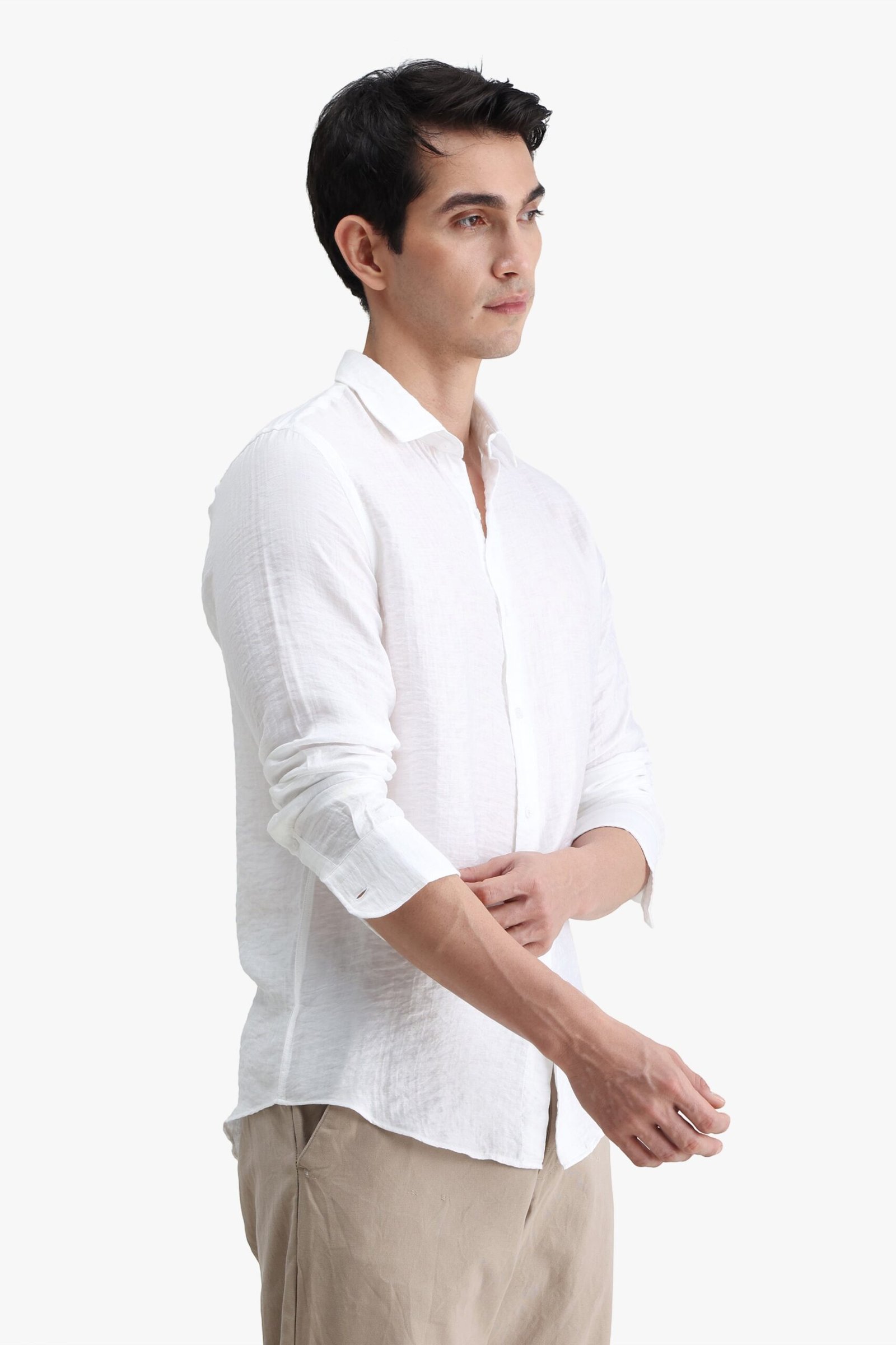 Viscose Blend Solid Shirt - Image 6