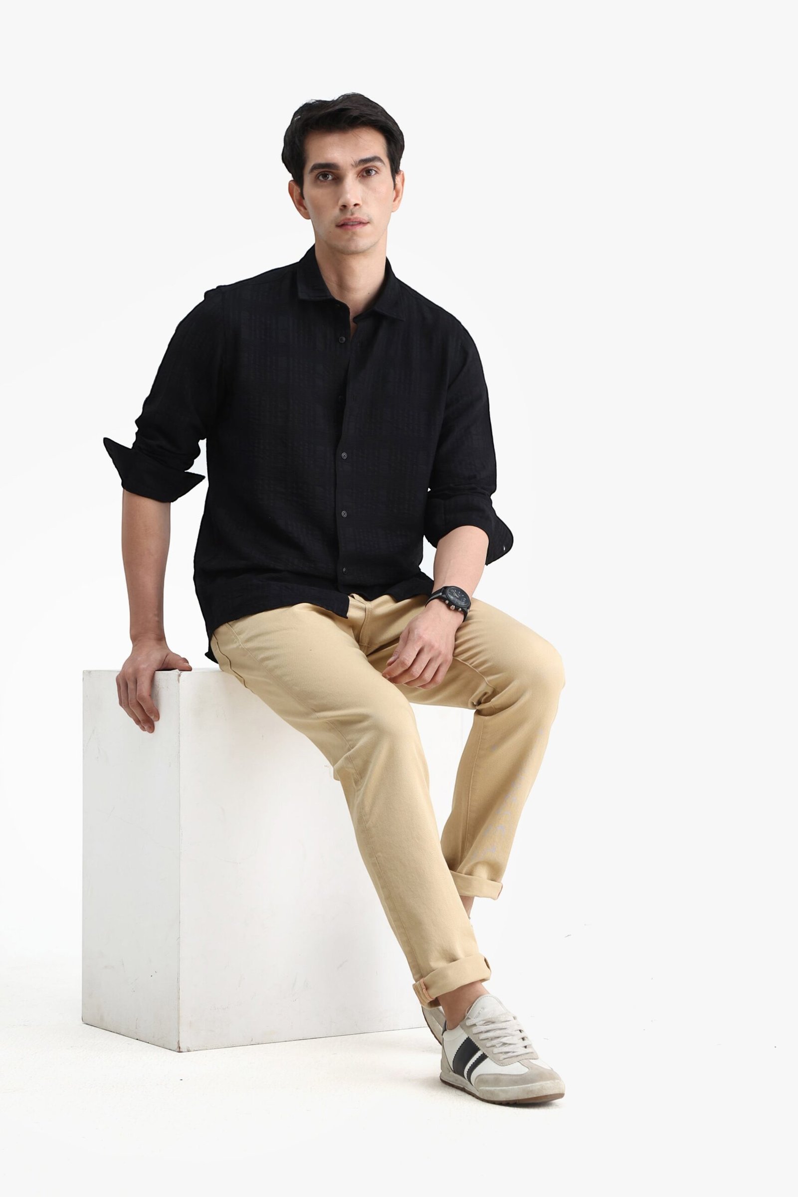 Viscose Blend Solid Shirt - Image 9