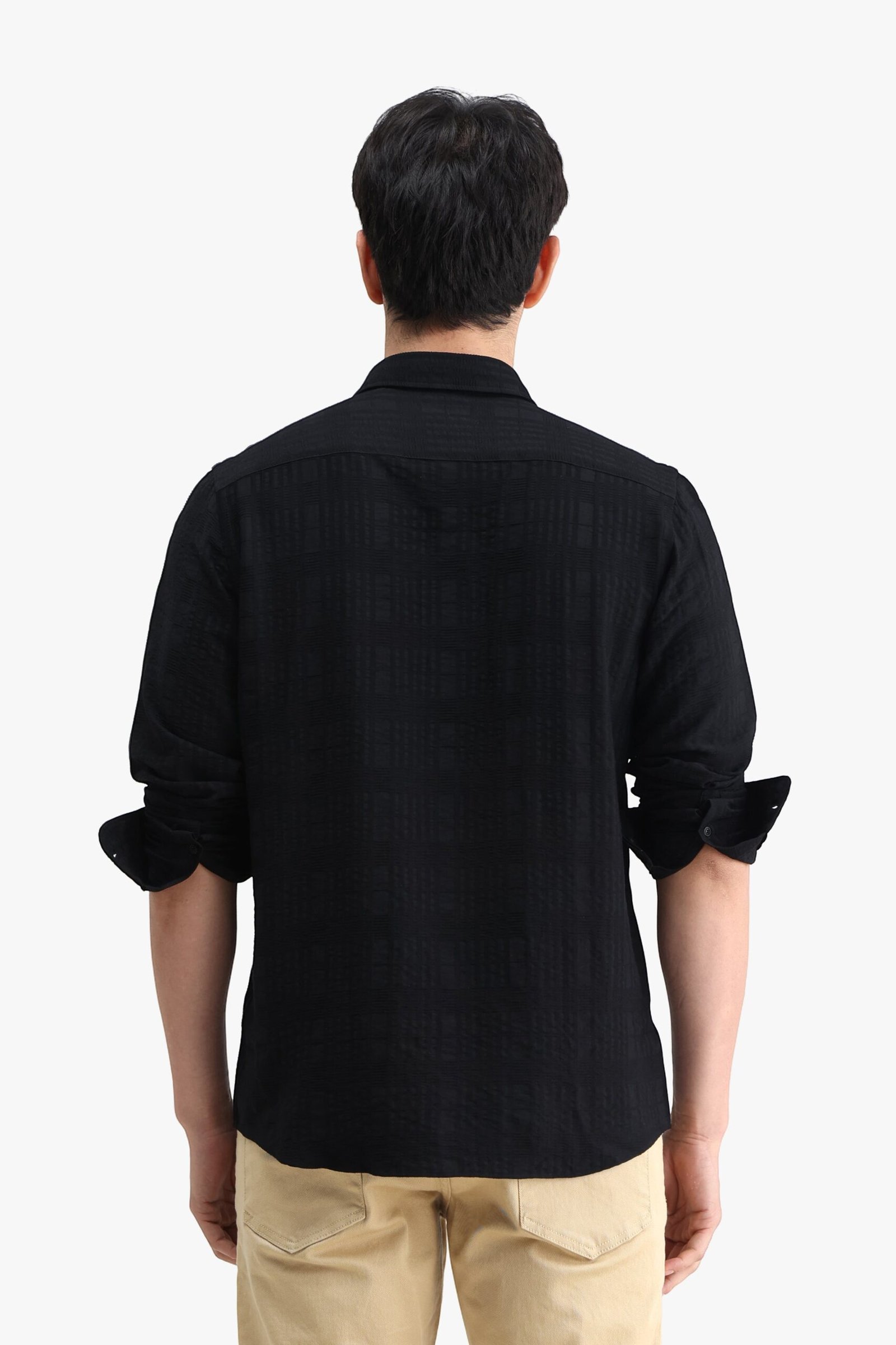 Viscose Blend Solid Shirt - Image 2