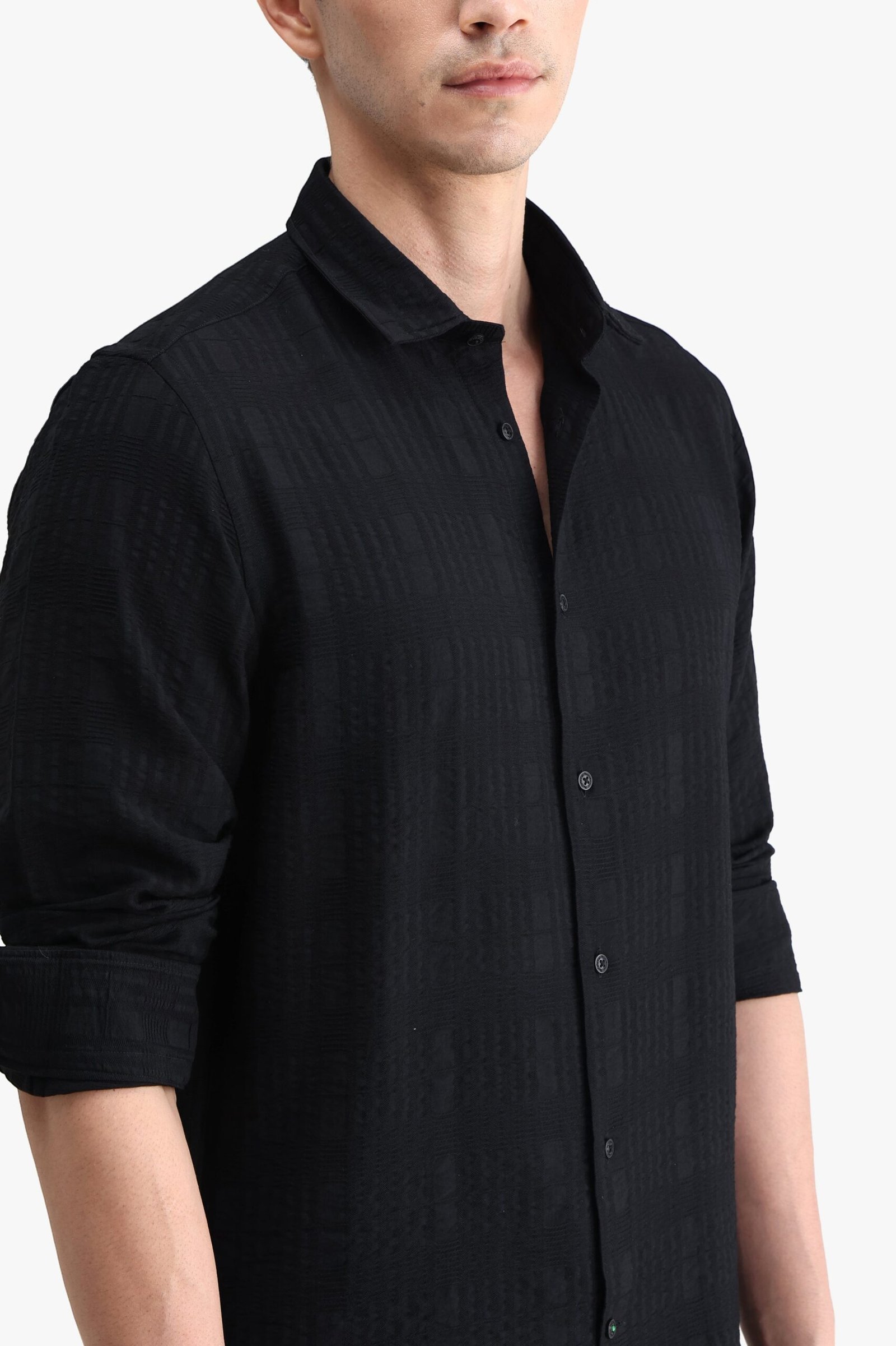 Viscose Blend Solid Shirt - Image 7
