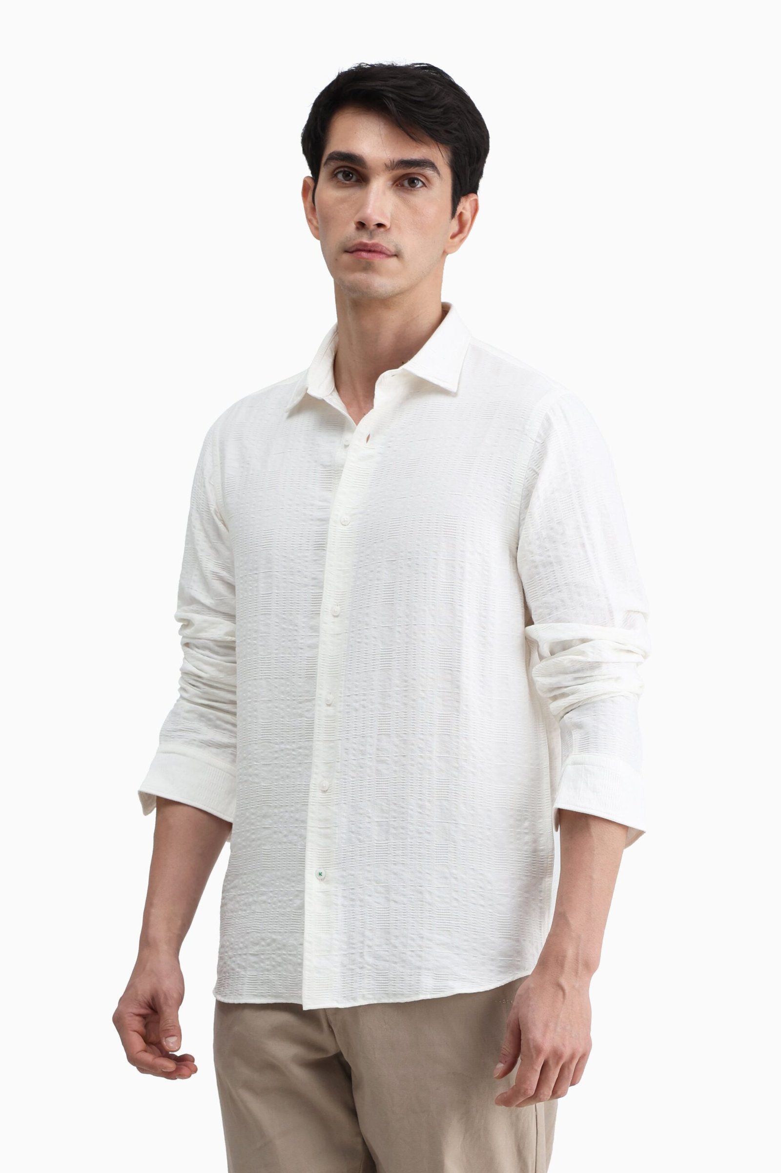 Viscose Blend Solid Shirt - Image 5