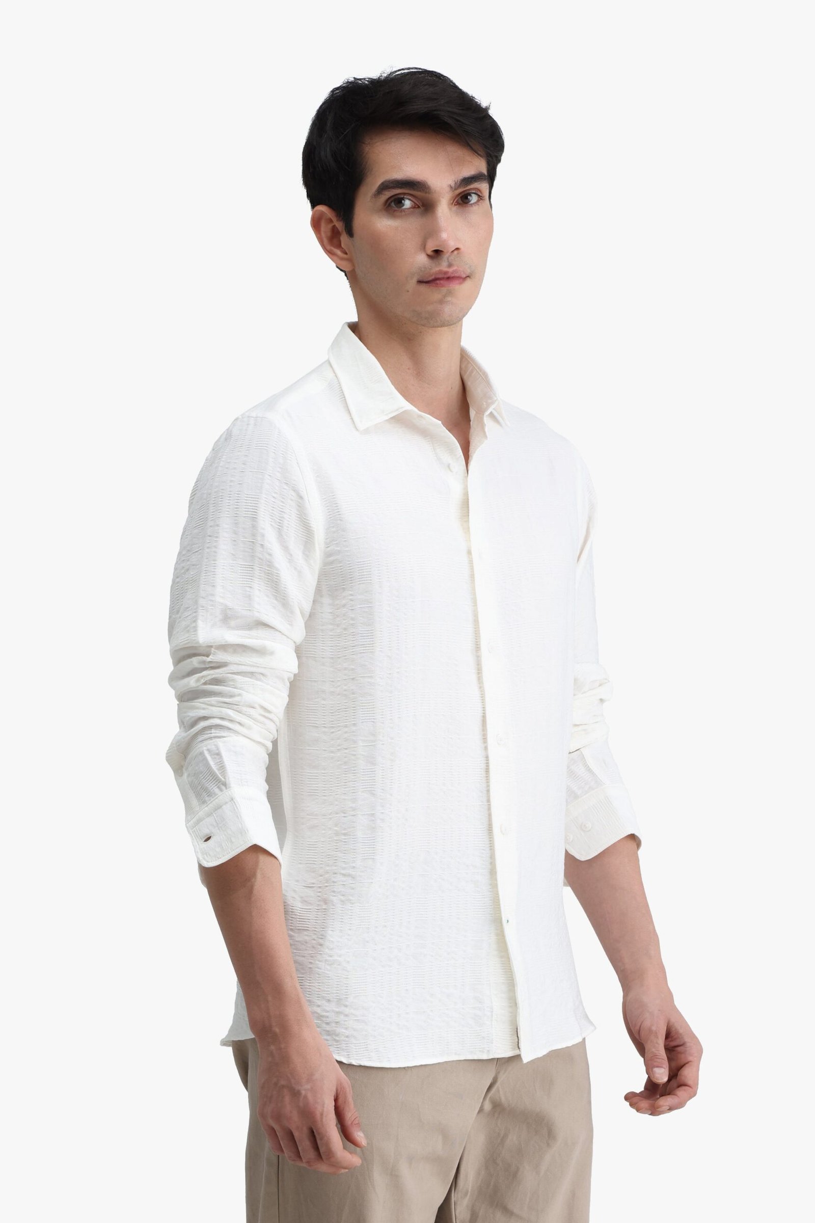 Viscose Blend Solid Shirt - Image 6
