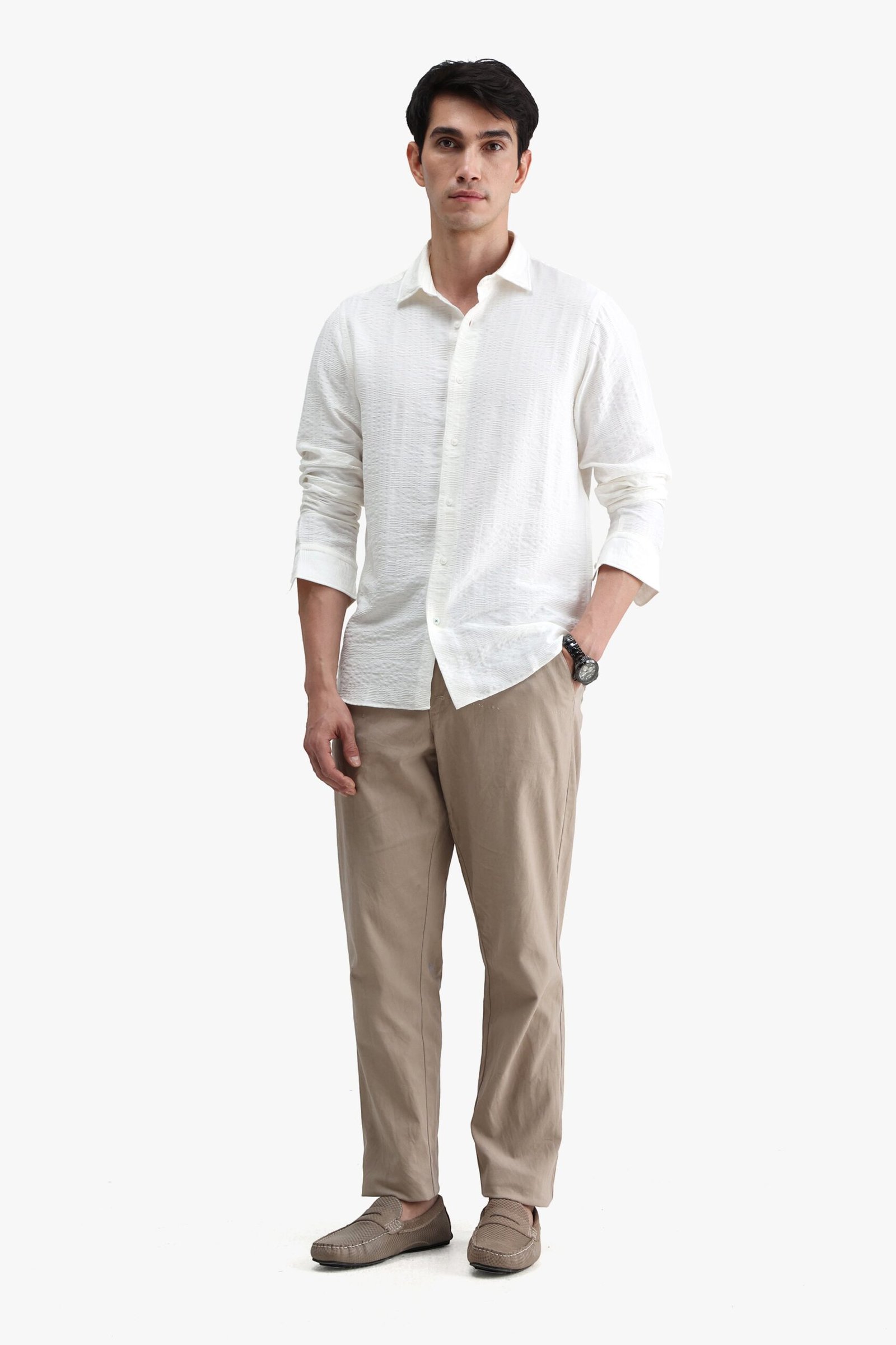 Viscose Blend Solid Shirt - Image 9