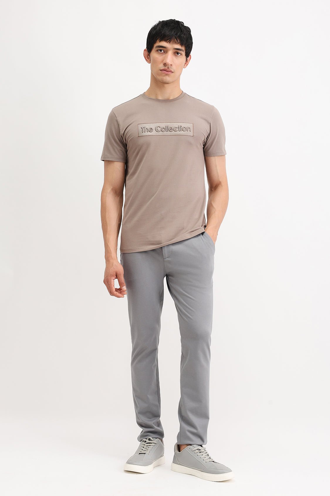 EMBOSSED PRINT T-SHIRT - Image 3
