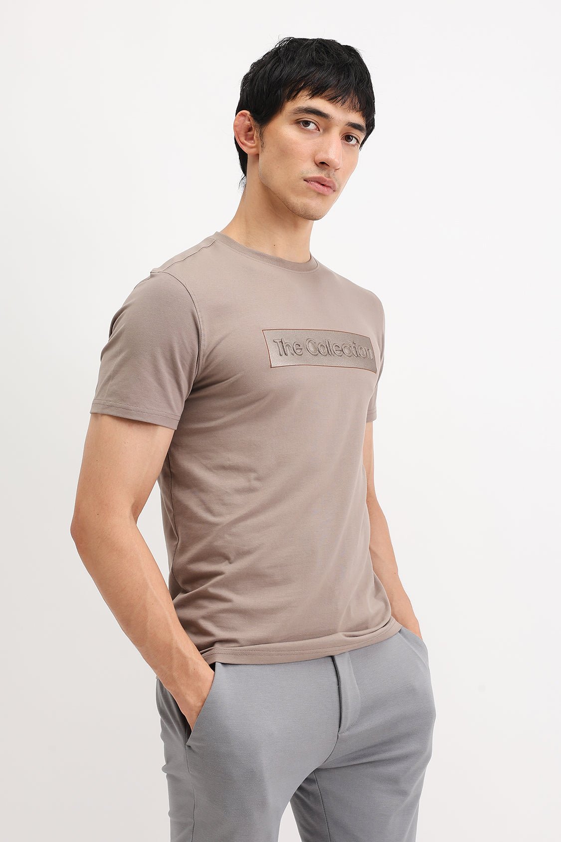 EMBOSSED PRINT T-SHIRT - Image 4