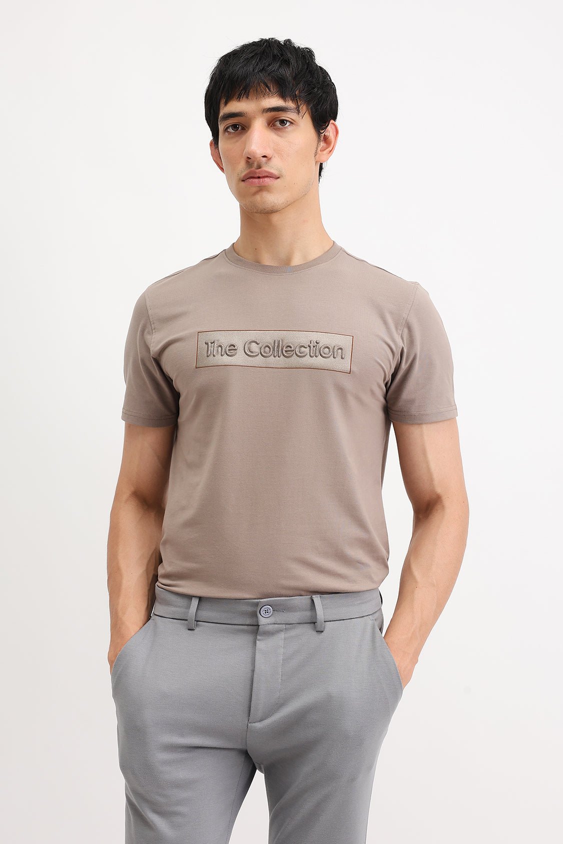 EMBOSSED PRINT T-SHIRT - Image 7